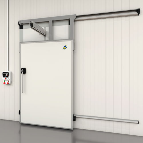 Porte coulissante - 900PG  - MIV INSULATING SYSTEMS S.R.L. - battante / en acier inoxydable / en aluminium