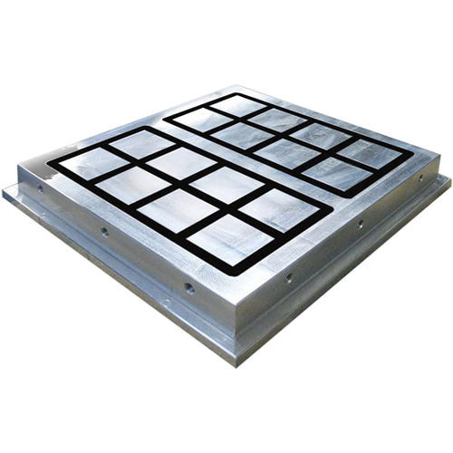 Plateau magnétique électro-permanent à pôles carrés - 10.33.50.SQ1 - Braillon Magnetics - rectangulaire / pour rectification / pour fraisage