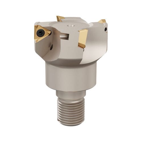 Outil de fraisage en bout - 3PKT 1004 series - Heikenei - à plaquettes indexables / à rainurer / modulaire