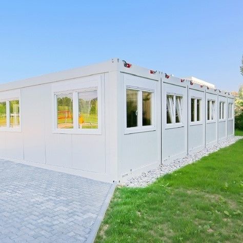 Hangar modulaire - SchoolMax  - Itera - préfabriqué / en matériau recyclable / charpente en acier