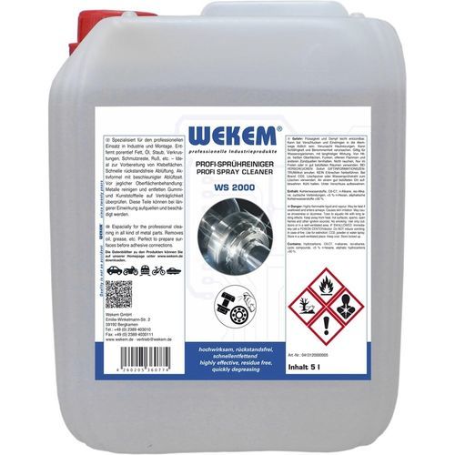 Produit de nettoyage à base de solvant - WS 2000 - Wekem - pour plastique