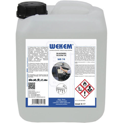 Huile de lubrification - WS 74 - Wekem - au silicone / pour métaux / pour matières plastiques