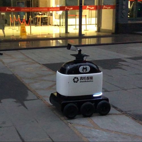 Robot de livraison pour nourriture - RoboDeer - ZhenRobotics - pour centre commercial / sur roues / autonome