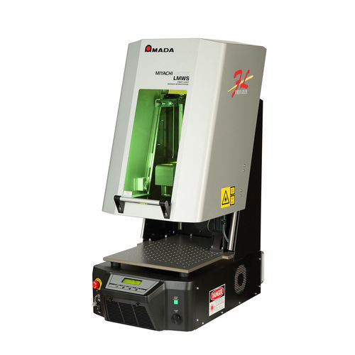 Station de marquage laser - WL-P100A  - AMADA WELD TECH Inc. - pour métal / pour matières plastiques / de paillasse