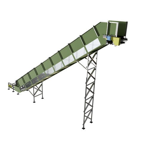 Convoyeur à bande - BESA Equipment - de transport / pour vrac / pour l'industrie du recyclage