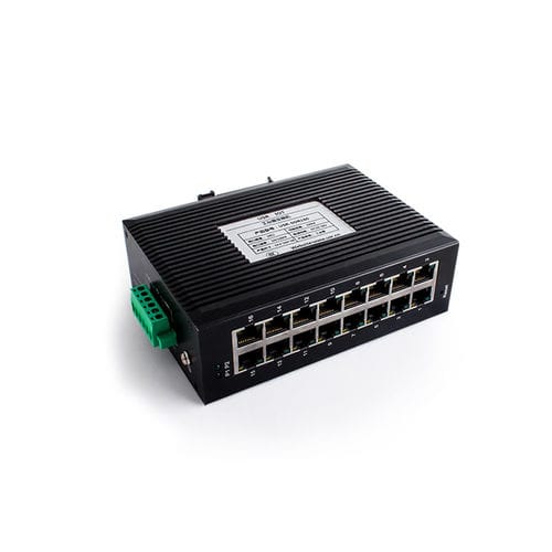 Commutateur Ethernet non administrable - USR-SDR160 - Jinan USR IOT Technology Limited - 10/100BaseT(X) / 16 ports / à montage sur rail DIN