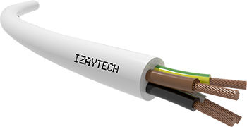 Câble électrique d'alimentation - HO5VV-F - IZAYTECH - multibrin / en cuivre / à gaine en PVC