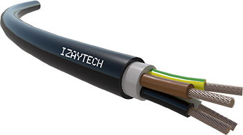 Câble électrique d'alimentation - AO7VV-F - IZAYTECH - multibrin / en cuivre / à gaine en PVC