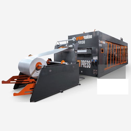 Thermoformeuse alimentée par rouleau - ER 130 - Erkur Thermoforming Machinery - de plaques / en PS / pour emballage