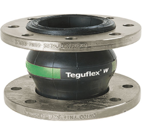 Compensateur de dilatation en caoutchouc - TEGUFLEX® W - Trelleborg Expansion Joints - rond / à bride / pour produits chimiques