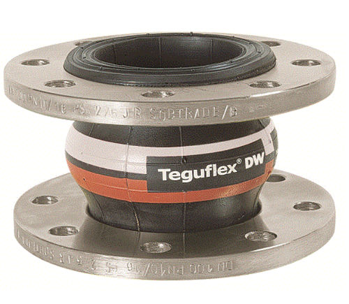 Compensateur de dilatation en caoutchouc - TEGUFLEX® W DW  - Trelleborg Expansion Joints - rond / à bride / pour l'eau