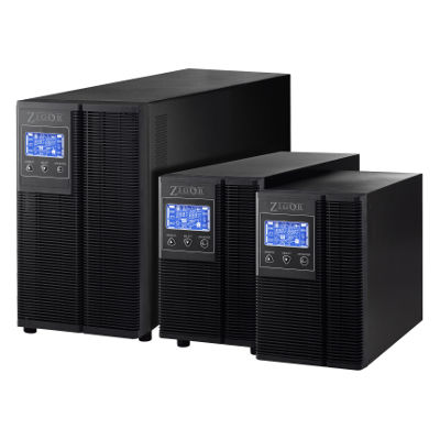 UPS à double conversion - VOLGA series - Zigor - monophasé / avec afficheur LCD / à haute fréquence