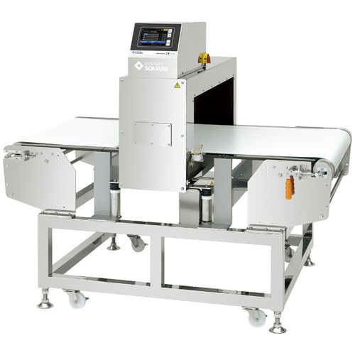 Détecteur de métaux à tunnel - SD3P-80 series - SYSTEM SQUARE Inc. - avec convoyeur / pour l'industrie agroalimentaire