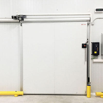 Porte coulissante - KS series - Kavidoors - en aluminium / en acier inoxydable / industrielle