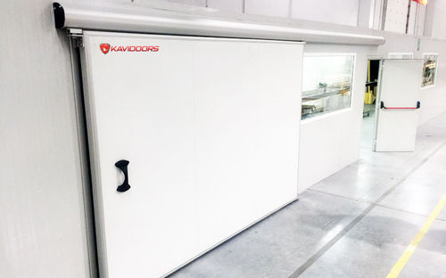 Porte coulissante - Kavidoors - en aluminium / pour l'intérieur / industrielle