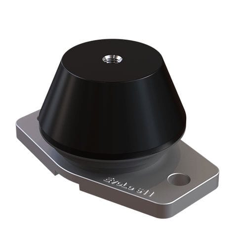 Support antivibratoire cylindrique - Evolo 611 Grade A-D - Trelleborg Antivibration Solutions - en aluminium massif / en caoutchouc