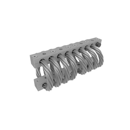 Support antivibratoire rond - WRI - Trelleborg Antivibration Solutions - en inox / en fil de métal / en corde