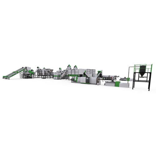Ligne de recyclage pour PE - AWS-PE - Aceretech - de plastique / avec granulation