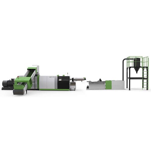 Unité de recyclage pour matières plastiques - ACS-H - Aceretech - avec granulation / par broyage