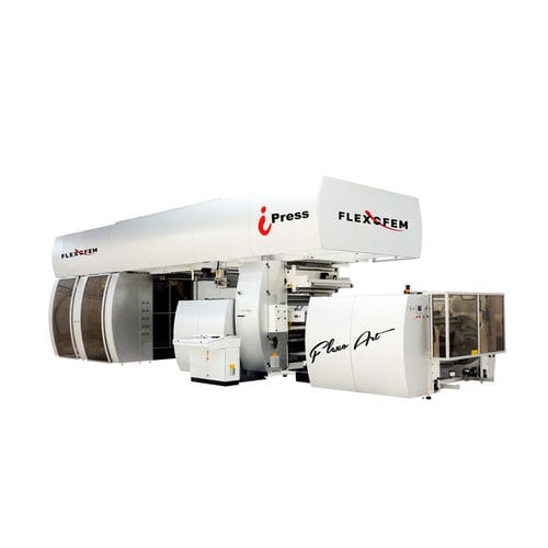 Presse flexographique à tambour central - iPress - Flexofem srl - à 8 couleurs / à 10 couleurs