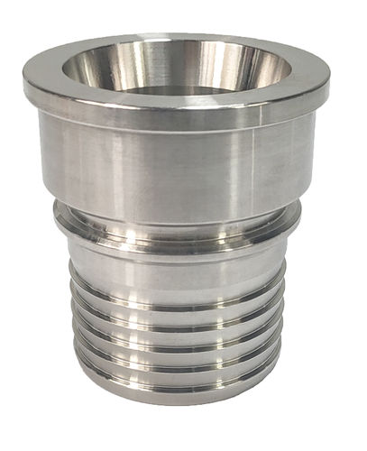 Raccord hydraulique - SMS - LUXECASTING INTERNATIONAL GROUP - à visser / en inox / mâle