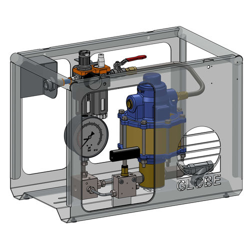 Groupe hydraulique pour applications haute pression - APU SC10-5 series - GLOBE Airmotors, Test Equipment & Motion Control - à moteur pneumatique / pour machine d'essai / compact