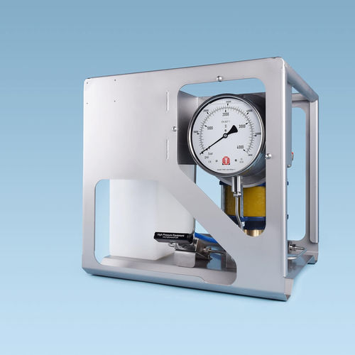 Groupe hydraulique pour tendeur de boulon - APU series - GLOBE Airmotors, Test Equipment & Motion Control - à moteur pneumatique / haute pression / compact