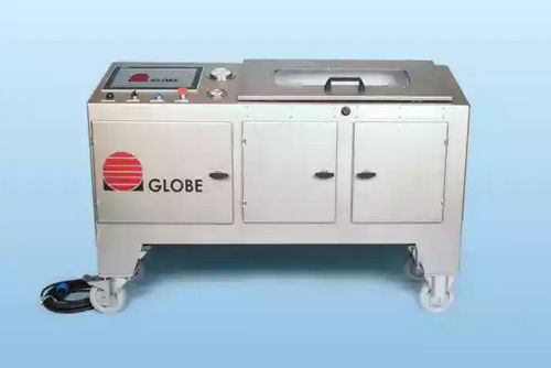 Banc d'essai de pression - GLOBE Airmotors, Test Equipment & Motion Control - contrôlé par PLC / sur mesure