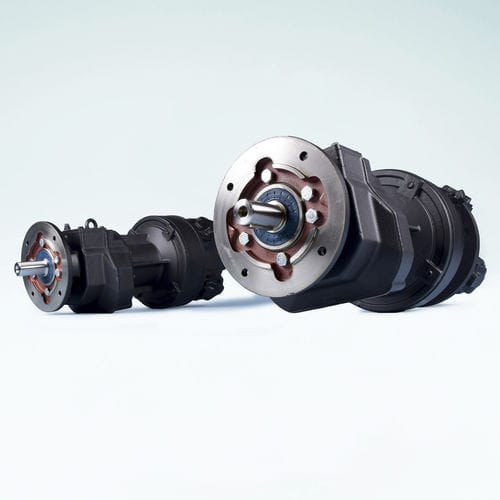 Moteur pneumatique à pistons radiaux - GLOBE Airmotors, Test Equipment & Motion Control - pour applications lourdes / ATEX / avec réducteur