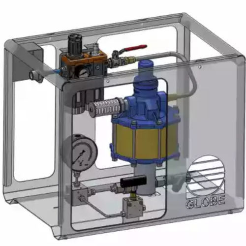 Groupe hydraulique pour applications haute pression - APU SC10-6 series - GLOBE Airmotors, Test Equipment & Motion Control - à moteur pneumatique / pour machine d'essai / de vanne