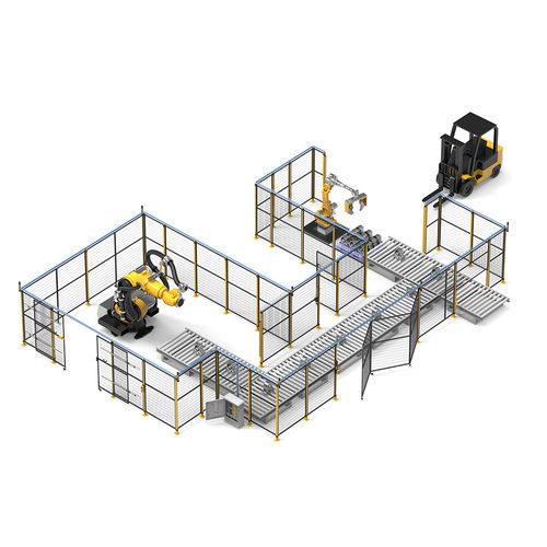 Cloison d'atelier - Ningbo Vichnet Technology Co., Ltd - pour le stockage des matériaux en vrac / de protection du périmètre / de protection de machine