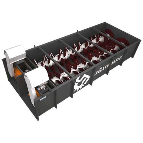 Broyeur de pierres - UPY series - Uğurmak Crushing and Screening Plants - à lame / horizontal / double