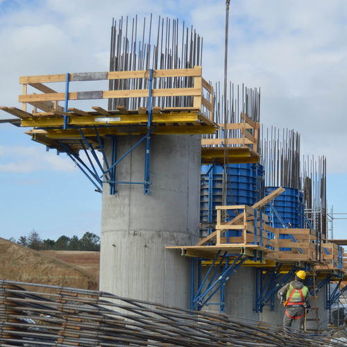 Coffrage grimpant - OCF - OZLER FORMWORK AND SCAFFOLDING SYSTEMS - une face / de voiles / de poteaux