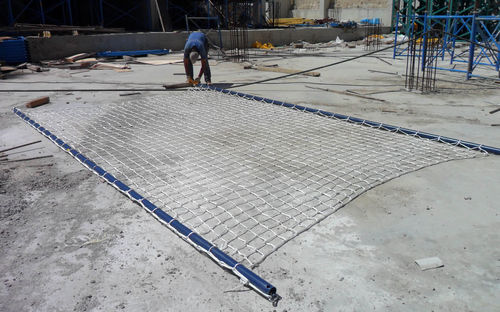 Filet de sécurité pour chantier - SAFETYNET - OZLER FORMWORK AND SCAFFOLDING SYSTEMS - de grande hauteur