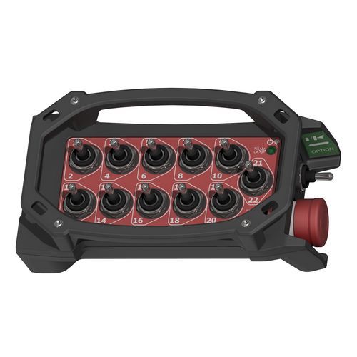 Radiocommande - Firefly A-E-T - E-CHRONOS - à boutons configurables / avec interrupteur à levier / pour grues