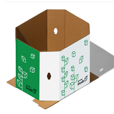 Emballage pour bacs - Cascades - pour produits en vrac