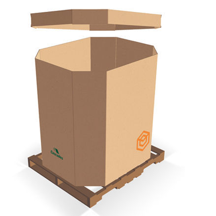 Boîte d'emballage en carton - Cascades - pour entrepôt / pour carton de grande taille