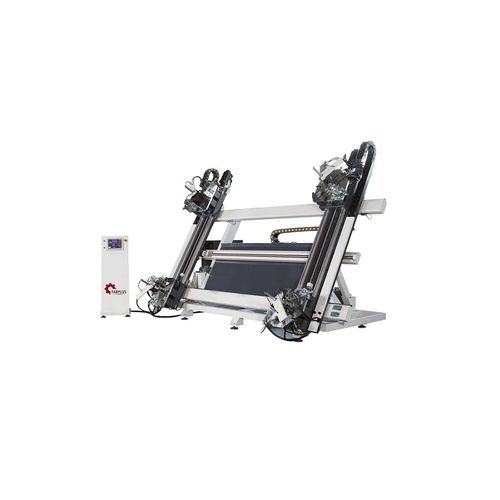 Sertisseuse pour profilés en aluminium - Fabplus - automatique / hydraulique / contrôlée par PLC