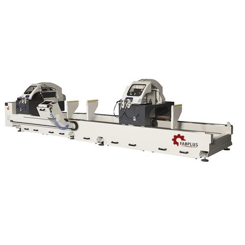 Machine à scier circulaire - Fabplus - pour aluminium / pour PVC / à onglet double