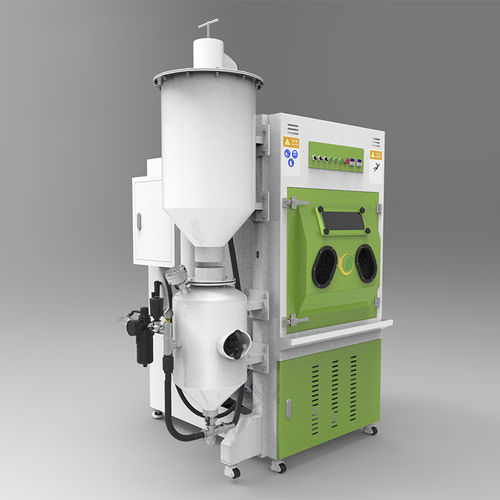 Cabine de sablage à pression - TB-PN1200 - Tongbao Surface Processing Equipment - manuelle / avec table tournante / pour applications lourdes