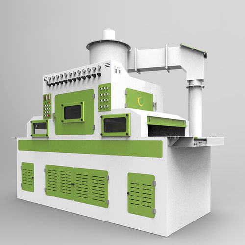 Sableuse automatique - Tb-NC1400-16A - Tongbao Surface Processing Equipment - à dépression / pour traitement de surface / avec convoyeur à bande