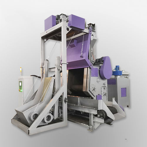 Grenailleuse à bande - TB-NAW350 - Tongbao Surface Processing Equipment - à tambour rotatif / à turbine / pour produits en vrac