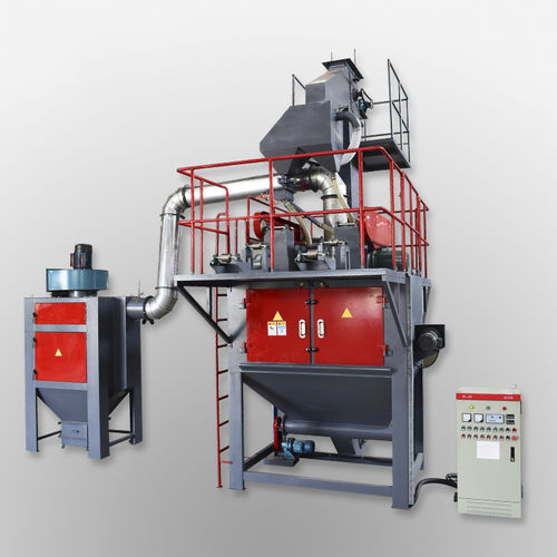 Grenailleuse à convoyeur à bande grillagée - Tongbao Surface Processing Equipment - à turbine / pour chaîne / pour nettoyage de surface