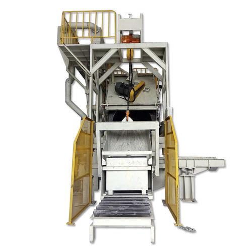 Grenailleuse à tambour rotatif - TB-ND1000 - Tongbao Surface Processing Equipment - à turbine / pour métal / pour pièces en plastique