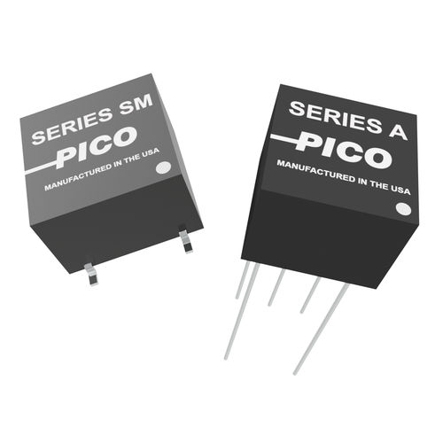Convertisseur DC/DC non régulé - A & SM Series  - Pico Electronics - isolé / encapsulé / embrochable