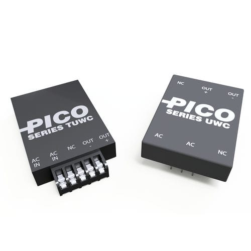 Alimentation électrique encapsulée - TUWC series - Pico Electronics - AC/DC / régulée / à deux sorties