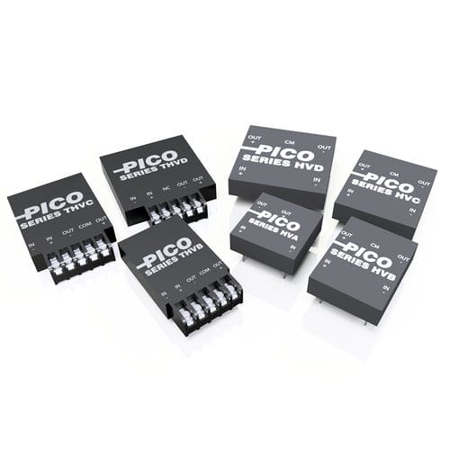 Convertisseur DC/DC régulé - HV series - Pico Electronics - isolé / encapsulé / à grande gamme d'entrée