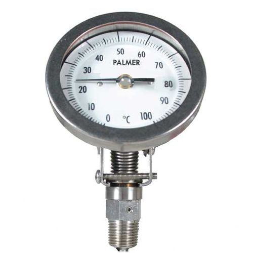 Thermomètre bimétallique - 3AU2.5-100/100F - Palmer Wahl Instruments, Inc. - à cadran / à visser / fixe