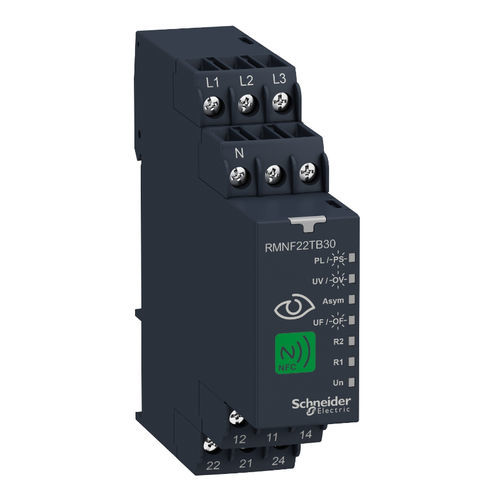 Relais de contrôle d'ordre de phases - RMNF22TB30 - Schneider Electric - d'absence de phases / de sous-fréquence / de surfréquence