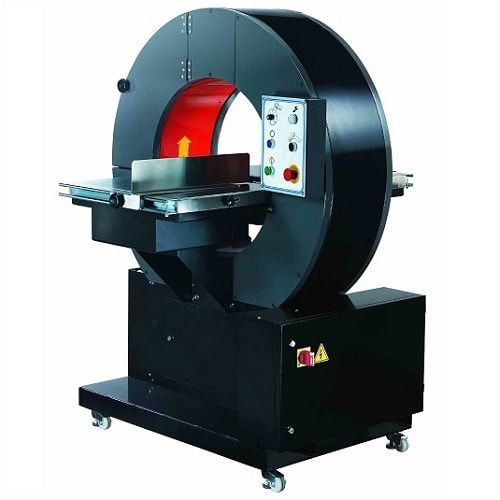 Banderoleuse orbitale - S100 - Shanghai Fhope machinery co.,ltd - semi-automatique / à film étirable